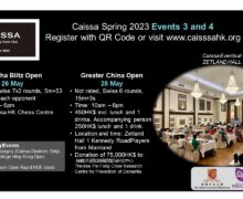CAISSA chess events at the Zetland Hall